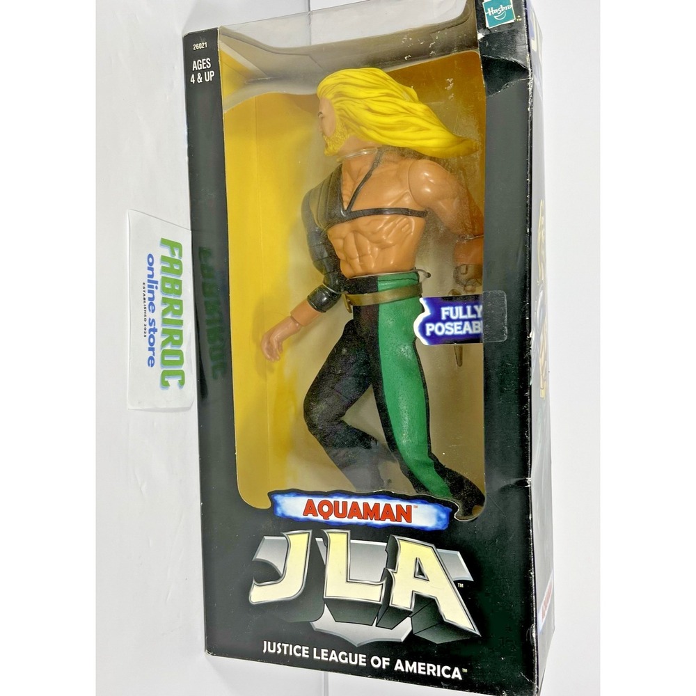 DC Comics JLA Justice League of American 12" AQUAMAN Action Figure - Hasbro 1998